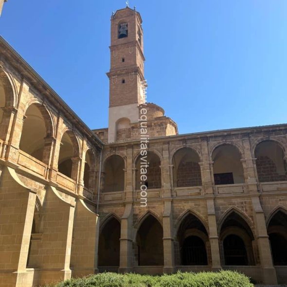 Imagen de patio interior de claustro