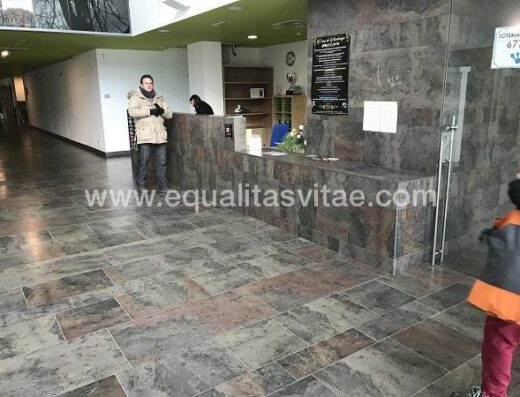 Recepción a doble altura.