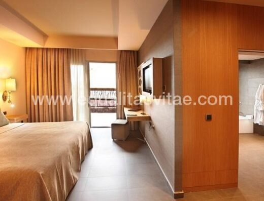 Espacios de una de las habitaciones accesibles del hotel Lopesan Baobab Resort, Gran Canaria. Foto http://www.lopesan.com/es/hotel-lopesan-baobab-resort