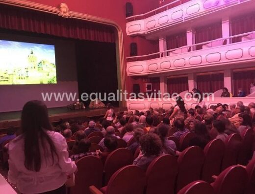Vista interior del Teatro Ideal Calahorra.