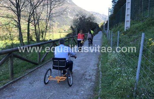 Senda del Oso, descenso accesible en Handybike.