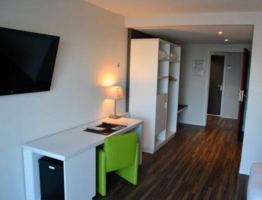 Interior de una de las habitaciones accesibles del hotel Royal Astrid. Foto tomada de www.royalastrid.be
