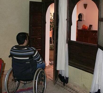 Itienerarios accesilbles para usuarios con movilidad reducida. Hotel Riad Tarzout. Imagen tomada de www.riad-tarzout.com