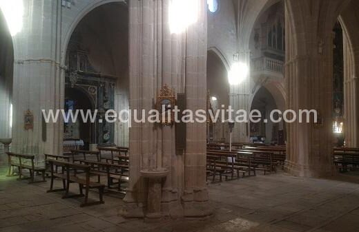 Interior de la Iglesia de la Trinidad de Alcaraz, Albacete.
