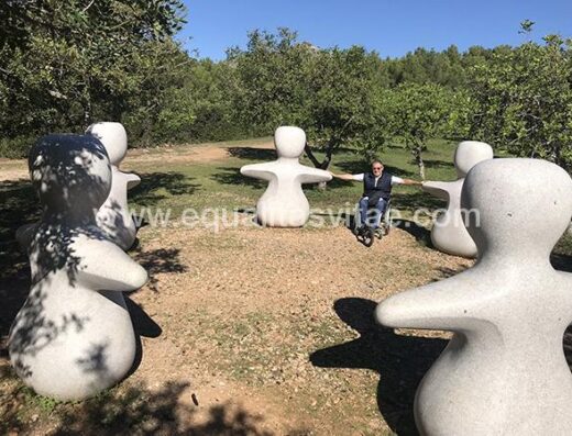 Esculturas de jardín del Museo Sa Bassa Blanca de Alcudia. Mallorca.