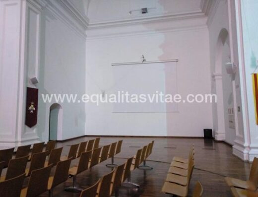 Interior, zona audiovisuales. C.I. Reino de Aragón, Jaca