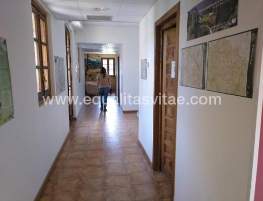 Itinerarios accesibles en el interior. Centro de Interpretación de Santa Cruz de la Serós.