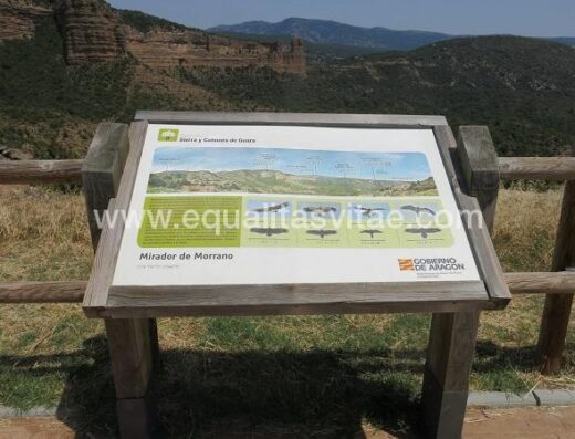 Panel interpretativo. Mirador accesible de Morrano.
