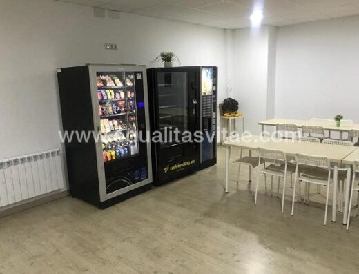Imagen zona sala de estar. Albergue O Triskel, O Pedrouzo.