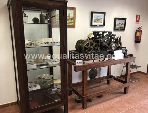 Una de las salas expositivas del Centro de Interpretación El País de la Plata, Hiendelaencina.