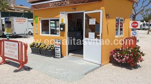 Recepción del camping.