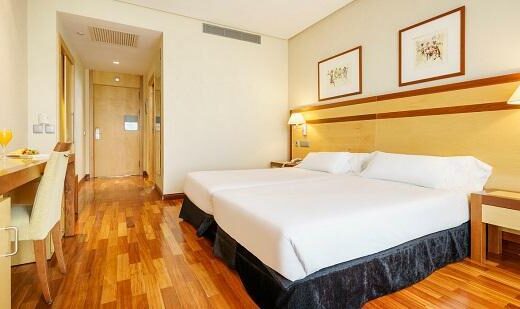 Habitación accesible. Imagen facilitada por ILUNION hotels.