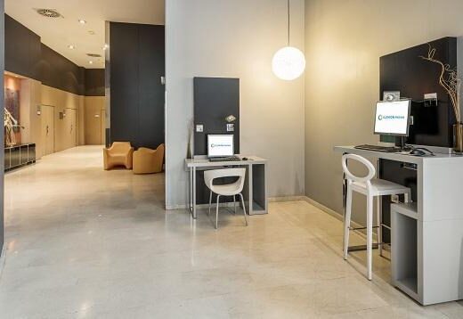 Punto de servicio de internet. Imagen facilitada por ILUNION Hotels.