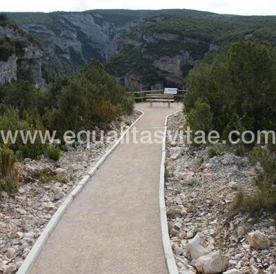 Sendero accesible El Vero en Parque de Guara