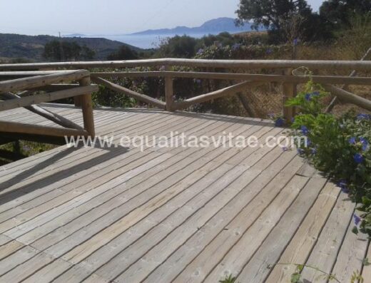 Plataforma de madera accesible para llegar al mirador