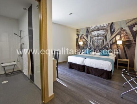 Habitación accesible para personas con discapacidad en Hotel Enara