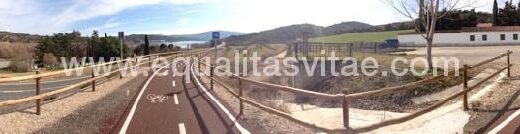 Vista del Carril bici accesible de Graus