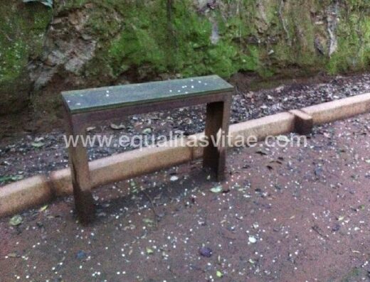 Apoyos isquiáticos en Sendero accesible del Agua García
