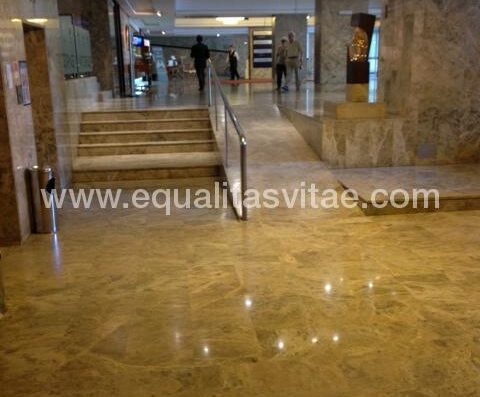Rampas de acceso en diferentes zonas del hotel