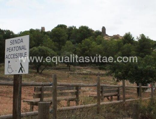 Inicio sendero accesible. Imágenes cedidas por www.elcaminodemarian.com