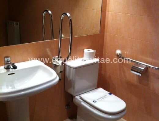 Baño accesible en hotel Carreño