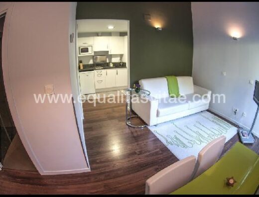 Salón en apartamento accesible