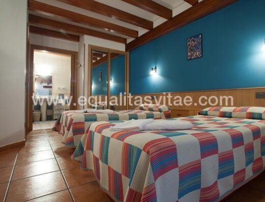 Habitación doble accesible en agroturismo