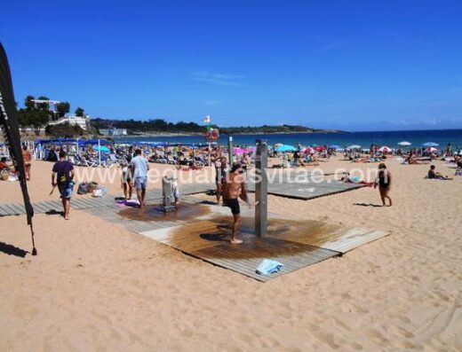 Zona de playa accesible en la Playa 1 del Sardinero