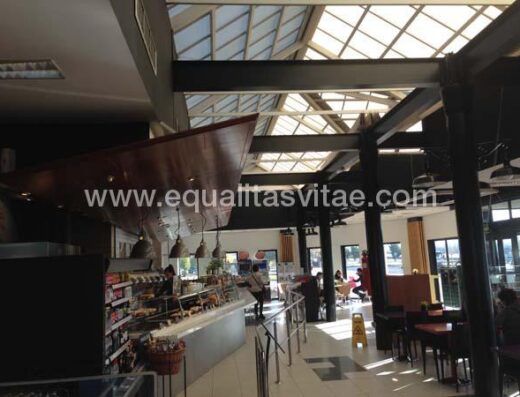 Vista cafetería y restauración