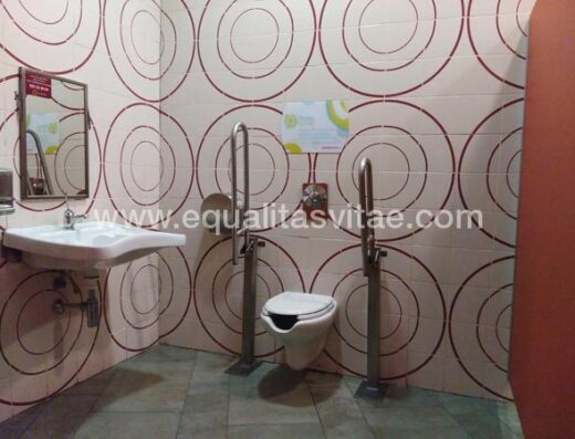 Baño accesible en centro comercial