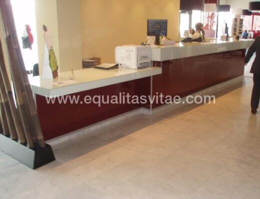 Recepción con zona adaptada