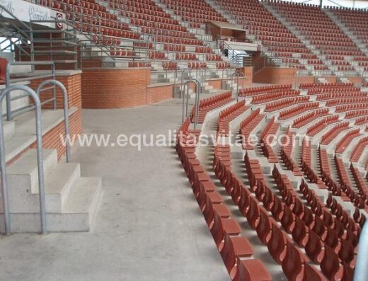 Espacion accesible en la plaza de toros de Logroño.