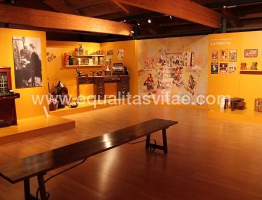 Sala de exposiciones del Museo Encantado, Briones.