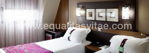 Habitación accesible del hotel Holiday inn Paris. Imagen tomada de https://www.ihg.com