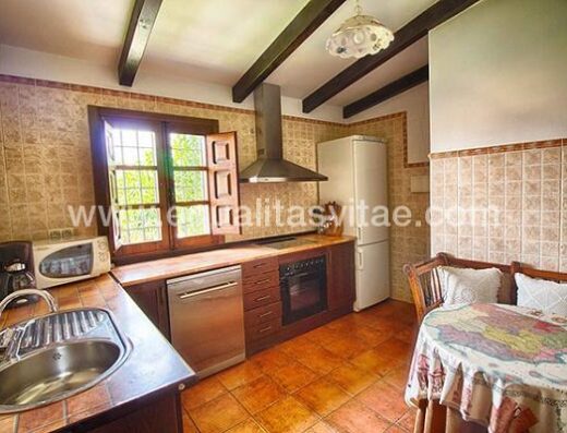 Cocina casa rural Tía Tomasa. Foto tomada de http://tiatomasa.com