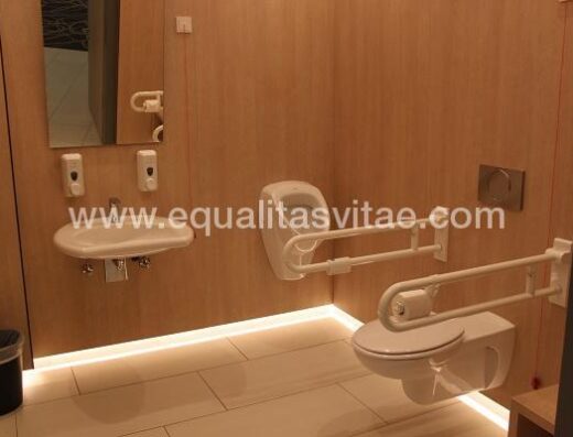 Baño adaptado en zonas comunes.