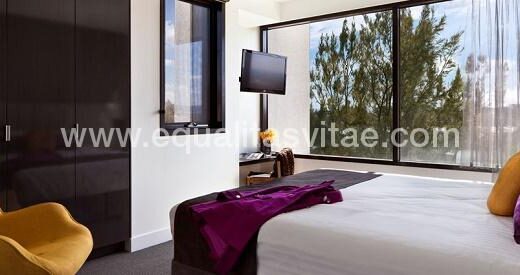 Una de las habitaciones accesibles. Foto http://www.easthotel.com.au