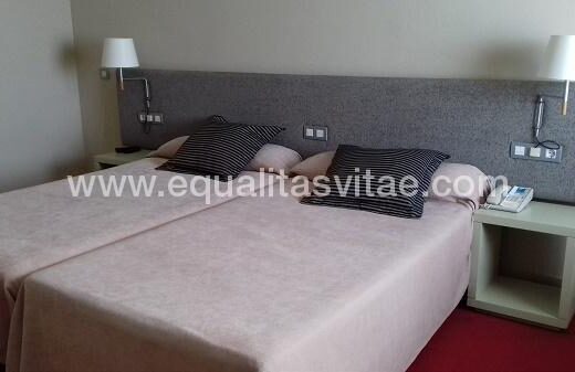 Una de las habitaciones accesibles del hotel.
