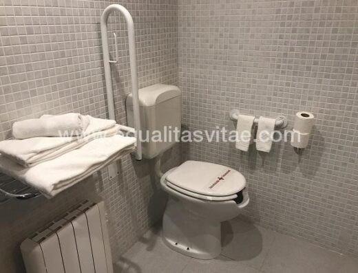 Baño adaptado de la habitación.