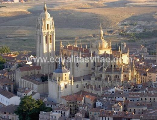 Vista aérea Catedral de Segovia. Foto https://catedralsegovia.wordpress.com