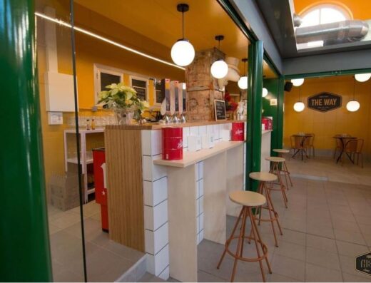 Barra del bar.
