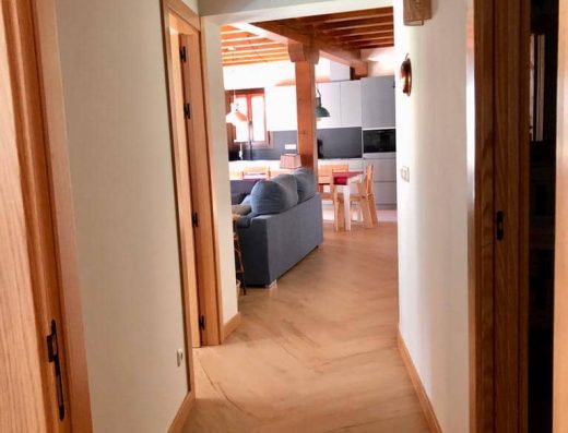 Pasillo de las habitaciones.