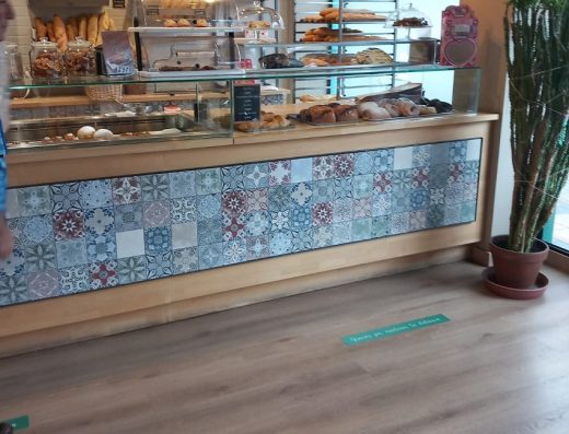 Imagen de mostrador de la pastelería.