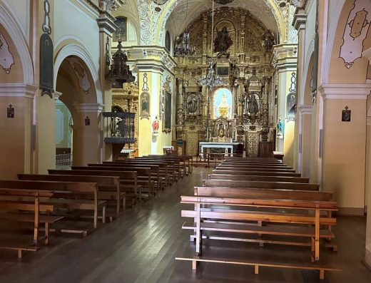 Imagen del interior de la iglesia.