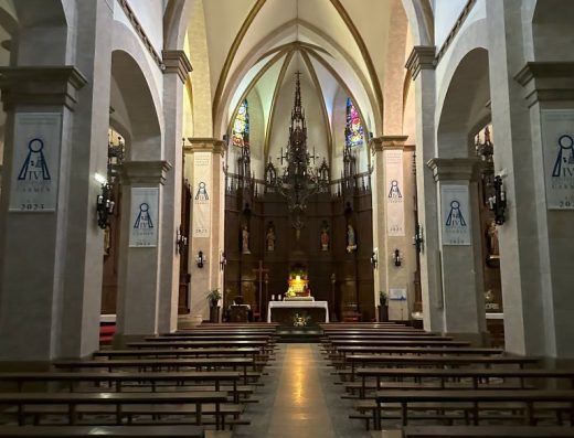 Imagen del interior de la iglesia.