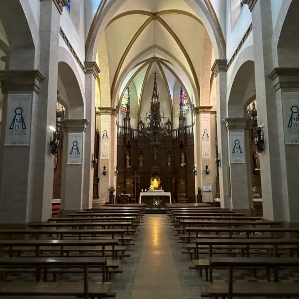 Imagen del interior de la iglesia.