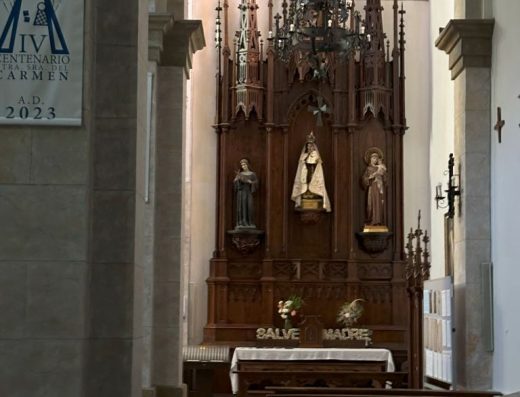 Imagen del interior de la iglesia.
