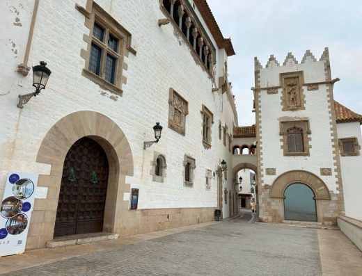 Imagen del casco histórico de Sitges.