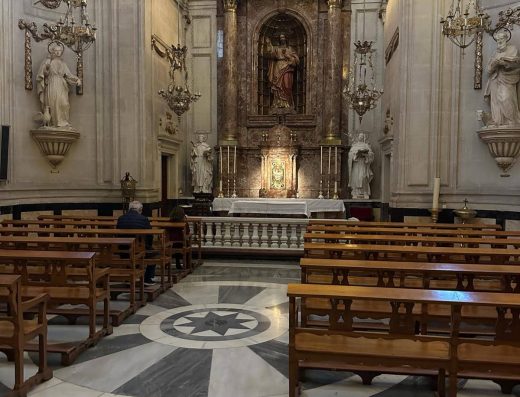 Imagen del interior de la iglesia.