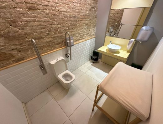 Imagen del interior del baño.